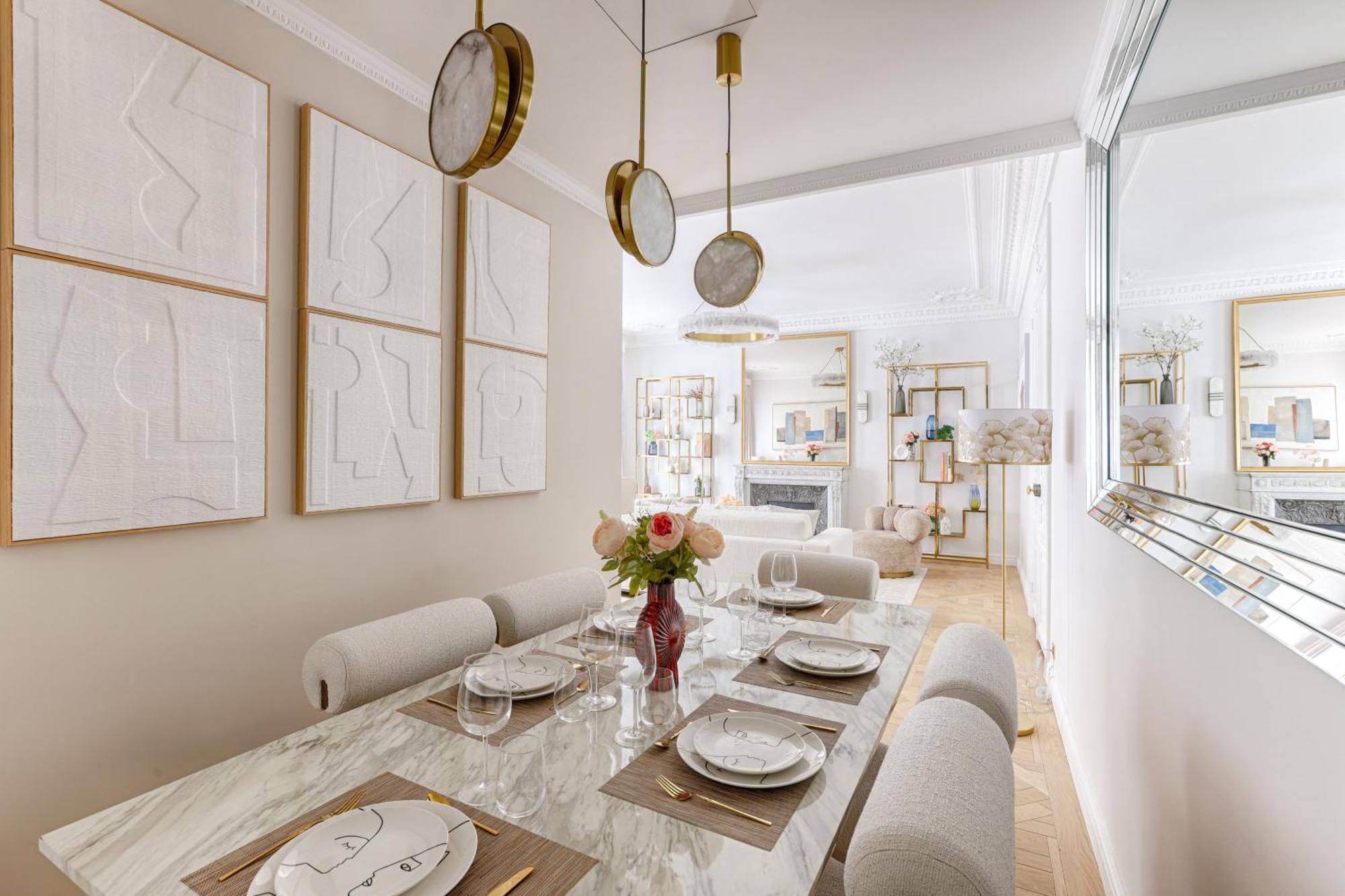 Elegant Luxury Apartment For 6 On Champs-Elysees Paris Bagian luar foto